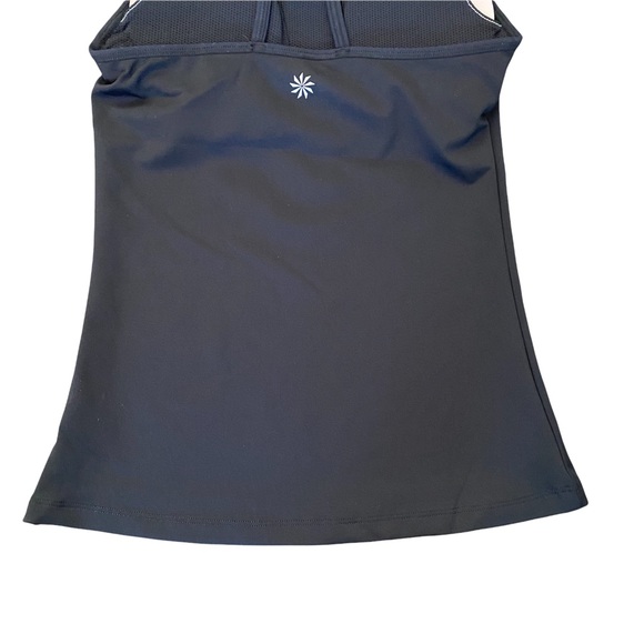Athleta NWOT Black Spiral Support Racerback Tank Top With Built in Bra XXS - Picture 7 of 12